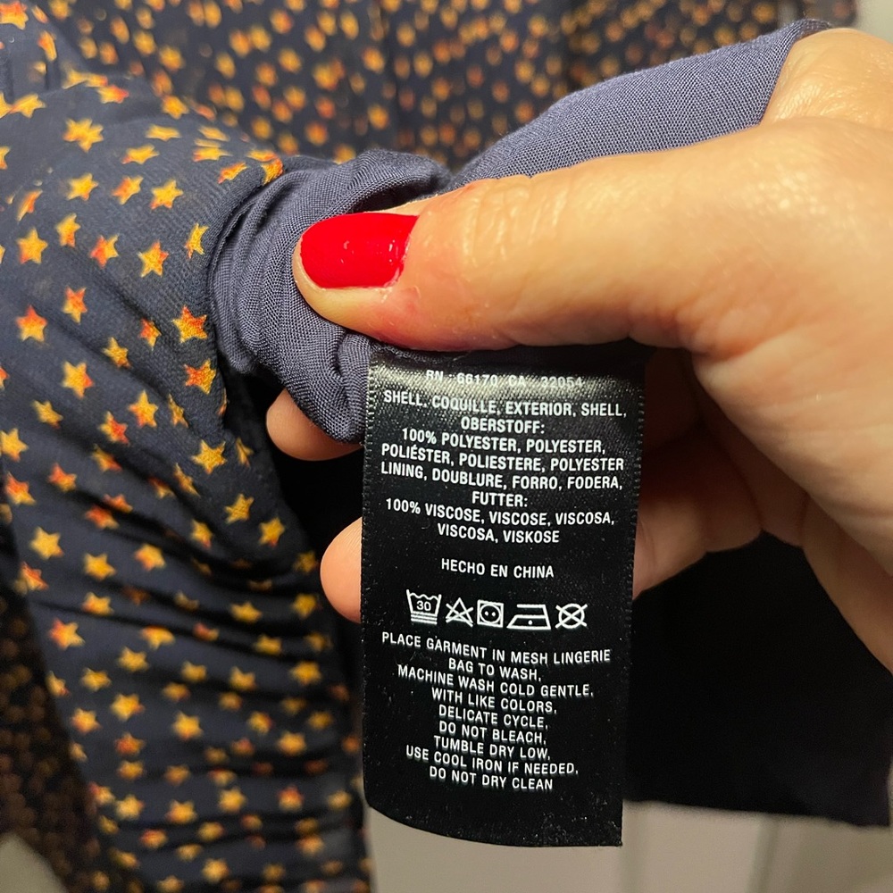 🆕NWT Women’s Anthropologie Seen Worn Kept Vega Pleated Mini Dress Navy Size 6 - Picture 13 of 14